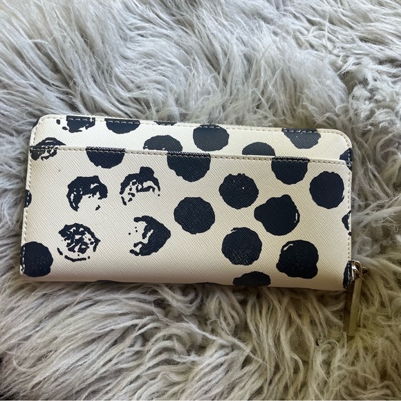 Rebecca Minkoff continental zip-around wallet - blue white leather - Picture 2 of 7